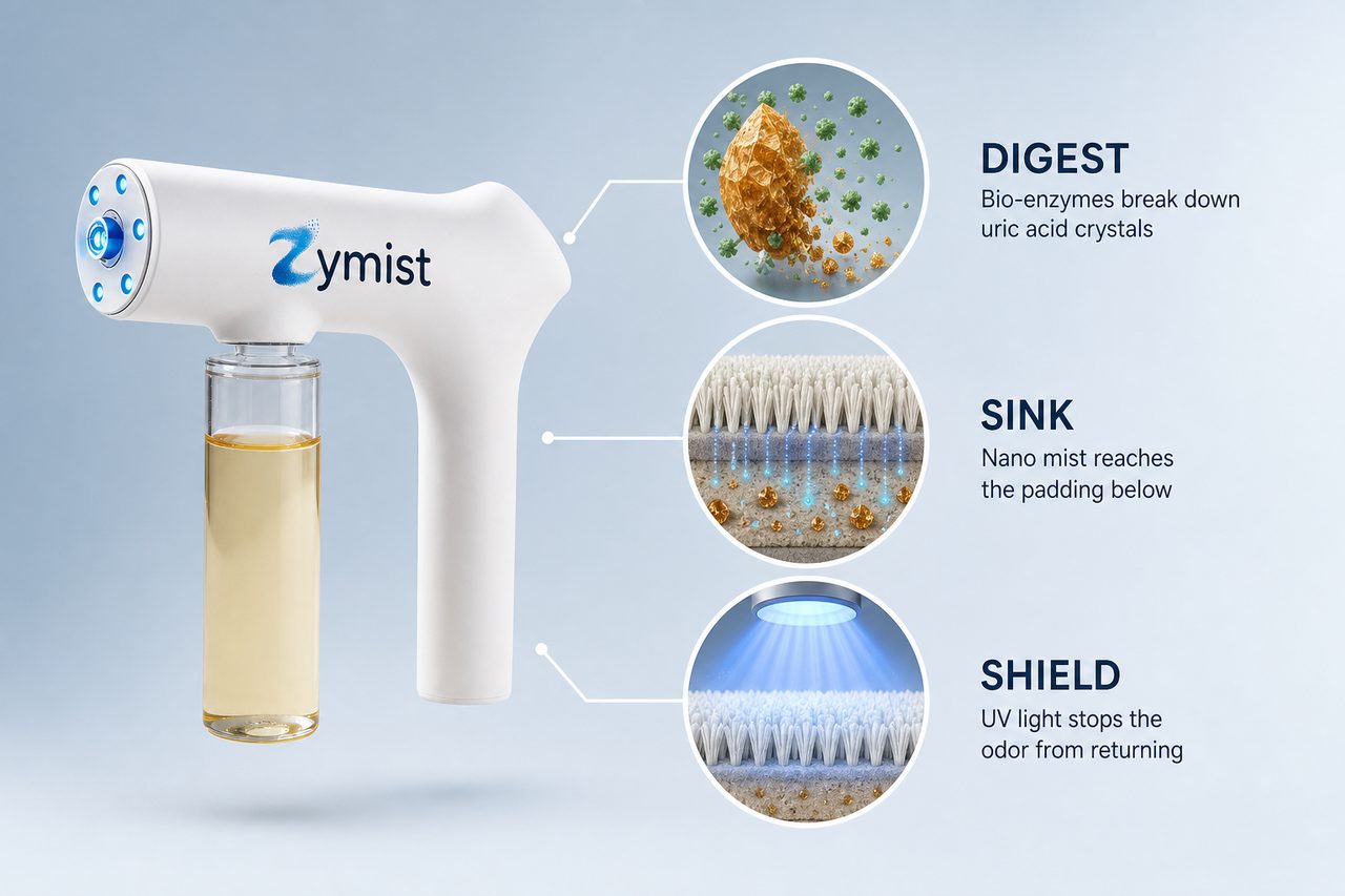 Zymist 3-stage system: Digest, Sink, Shield